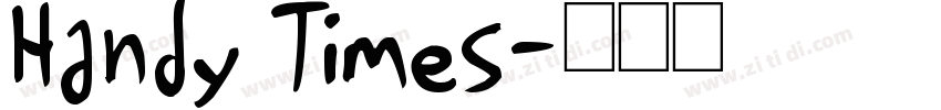 Handy Times字体转换